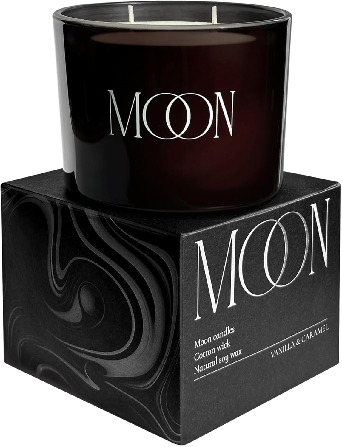 Luxury Candles for Home by | Candles Vanilla |Vanilla Candles for Men | Non Toxic Candles | Vanilla & Caramel Black Candles |