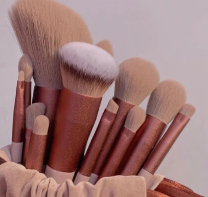 13 Piece Makeup Brush Kit For Face And Eyes Concealer Brush Set