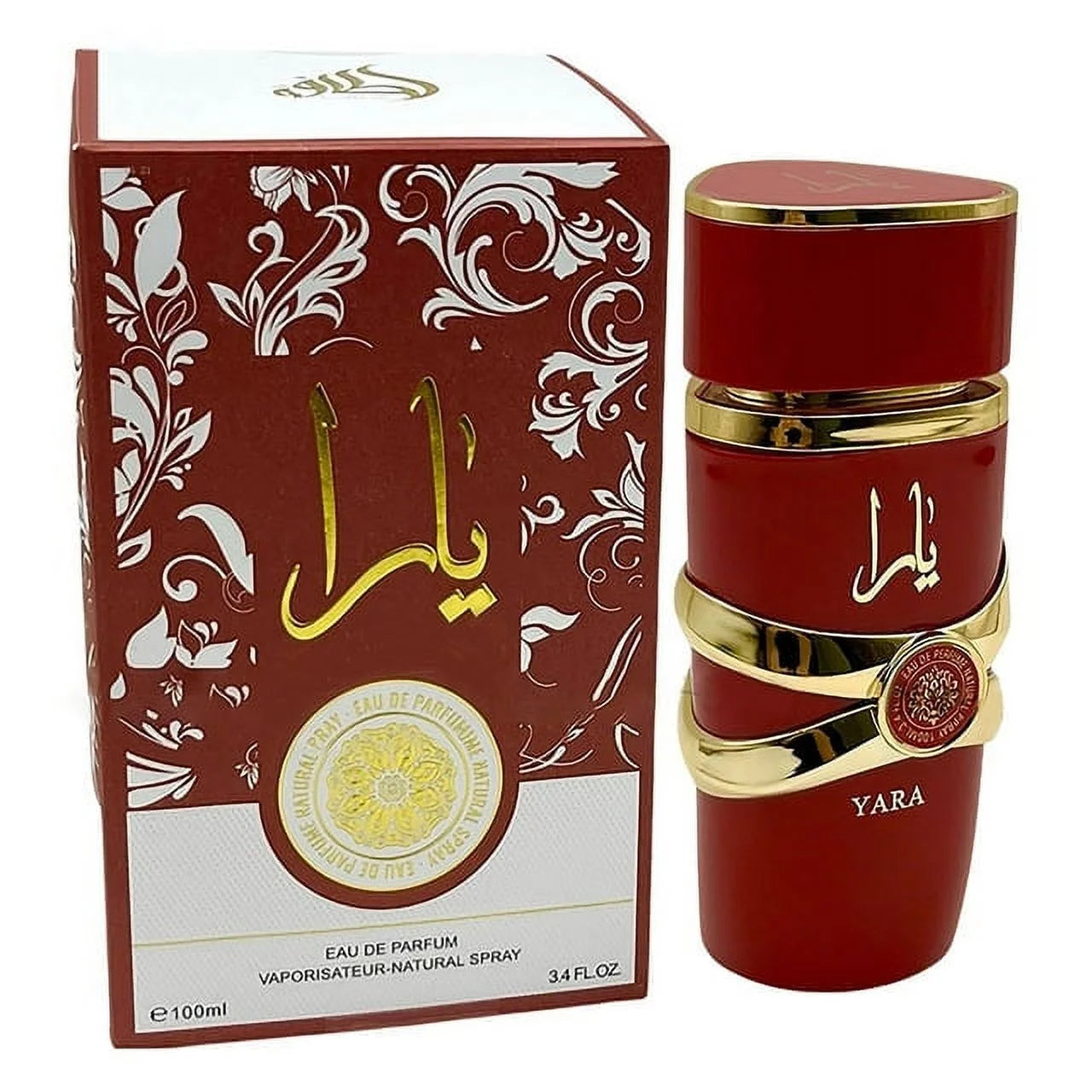 Yara by Oriental Floral Eau De Parfum | Rouge for Evening Wear, 3.4 Fl Oz