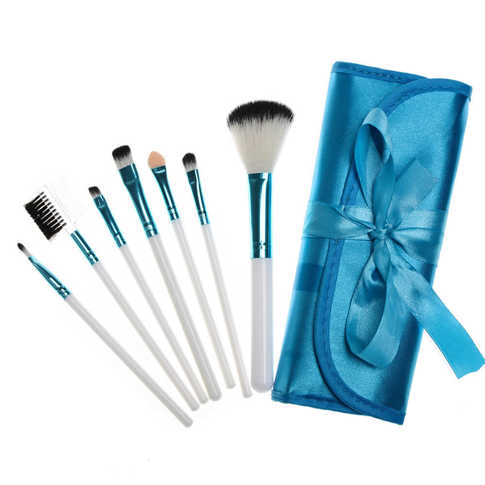 7 Piece Ribbon Makeup Brush Set | Multifunctional Makeup Brushes