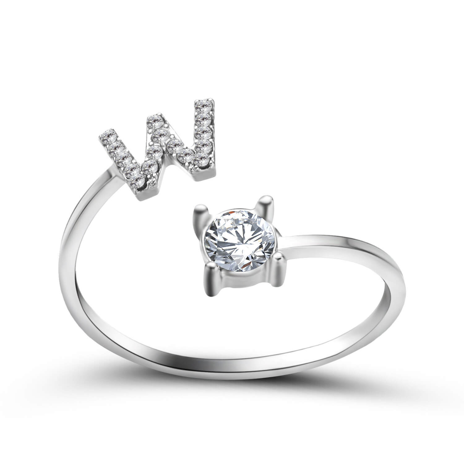 Adjustable Initial Letter Ring For Women | 26 Letter Initial ring