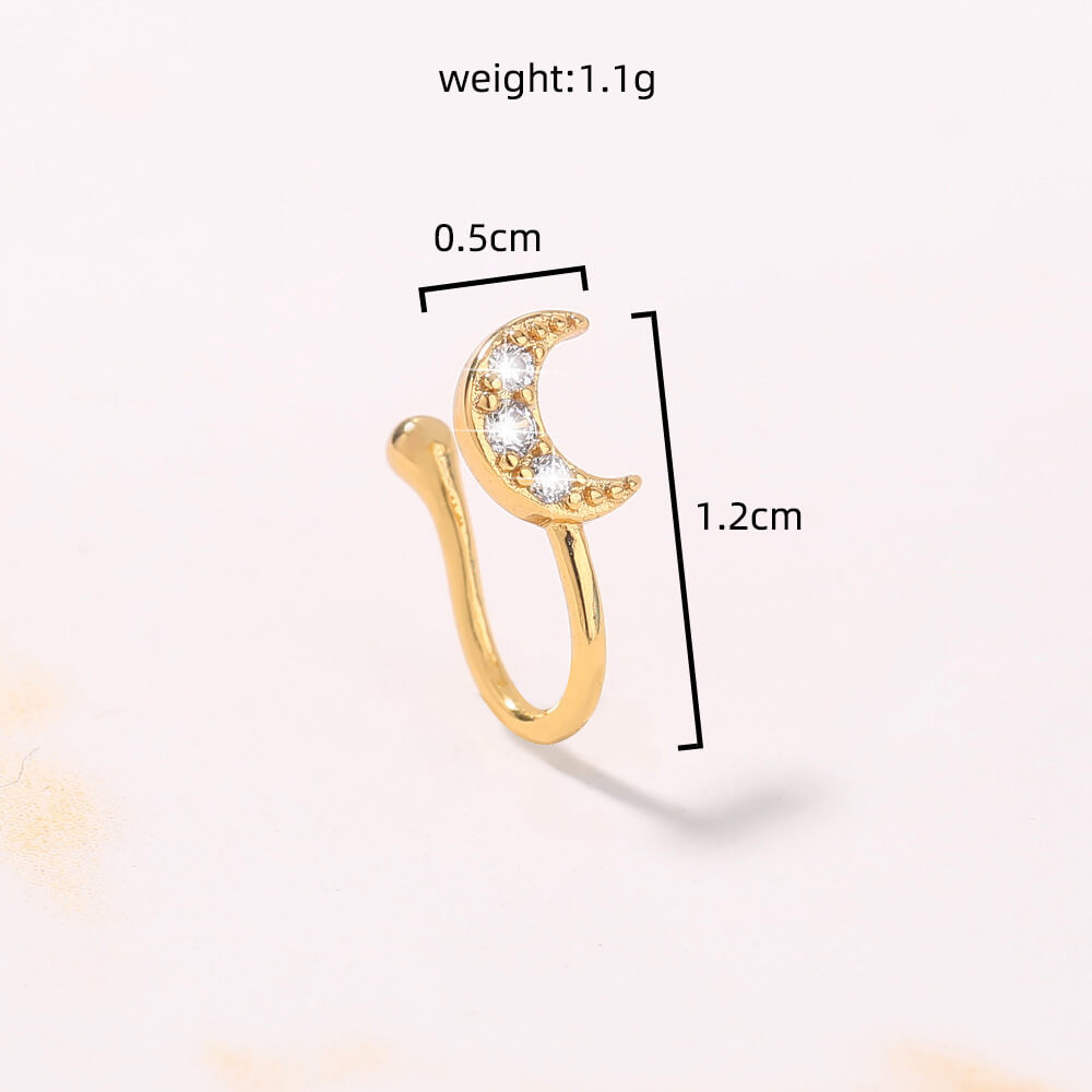 Adjustable Nose Ring No Piercing | Fashion Nose Clip For Parties