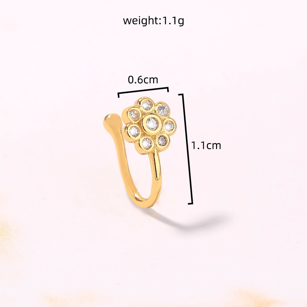 Adjustable Nose Ring No Piercing | Fashion Nose Clip For Parties