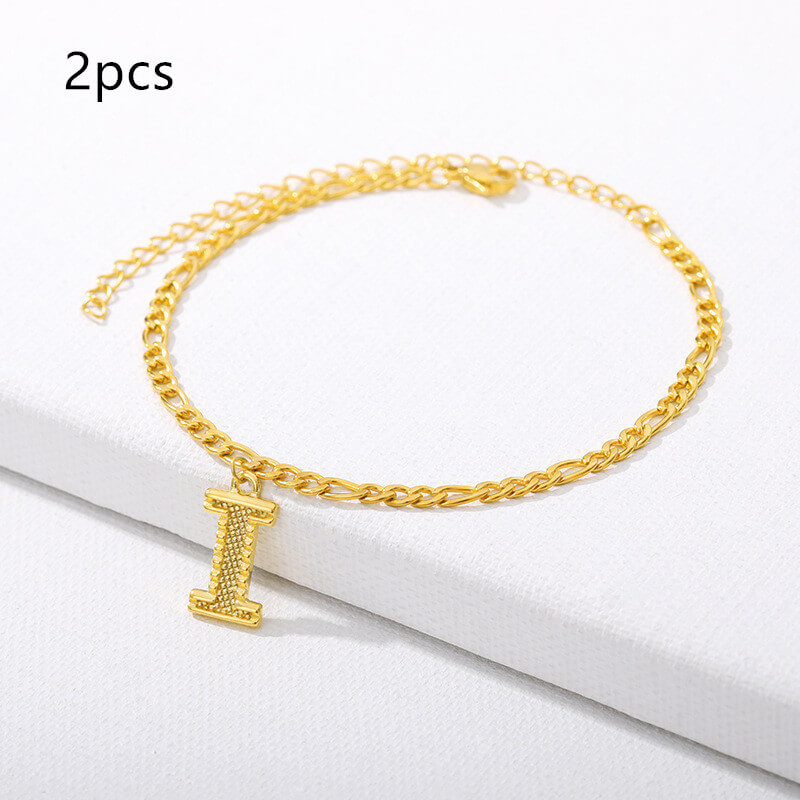 Alphabet Letter Anklets A-Z | Custom Alphabet Anklets