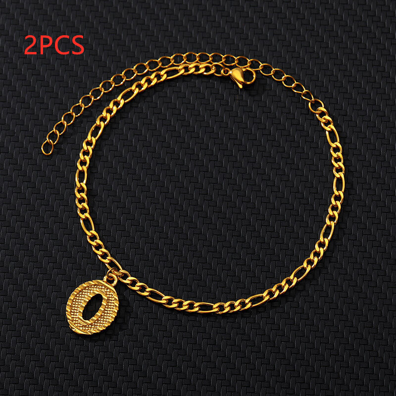 Alphabet Letter Anklets A-Z | Custom Alphabet Anklets