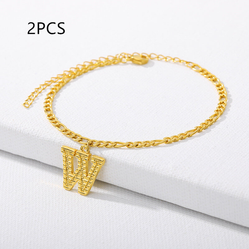 Alphabet Letter Anklets A-Z | Custom Alphabet Anklets