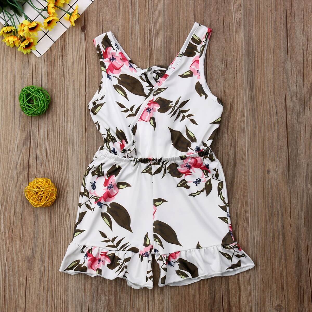 Baby Girl Summer Outfit | Newborn Baby Girl Summer Clothes Floral