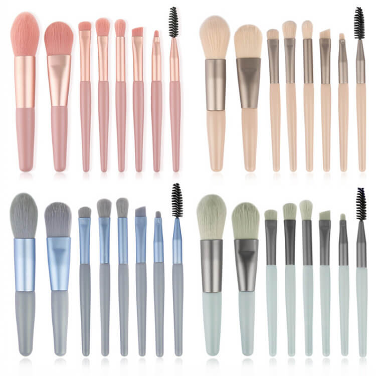 Beauty Tools 8 Mini Makeup Brushes | Affordable Brush Set For Beginners