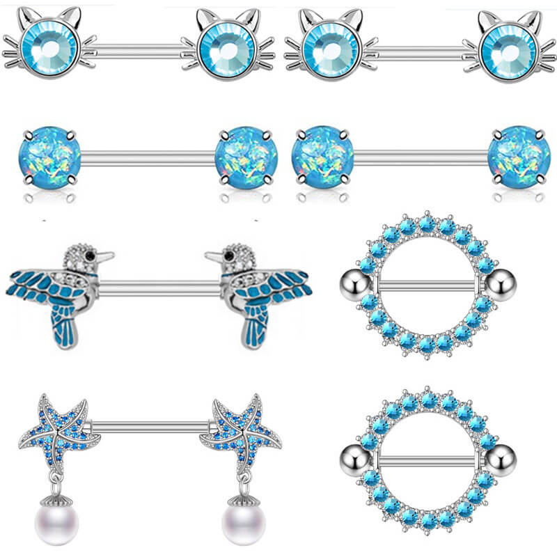Best Diamond Nipple Ring For Women Starfish Nipple Ring