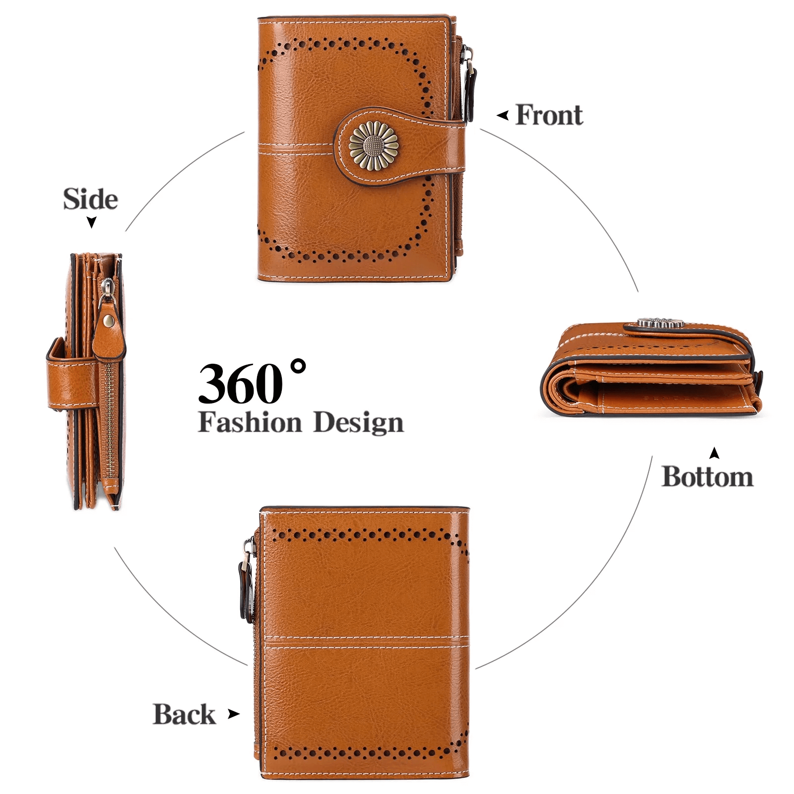 Best Small Leather Wallet For Women | Premium Leather Card Holder
