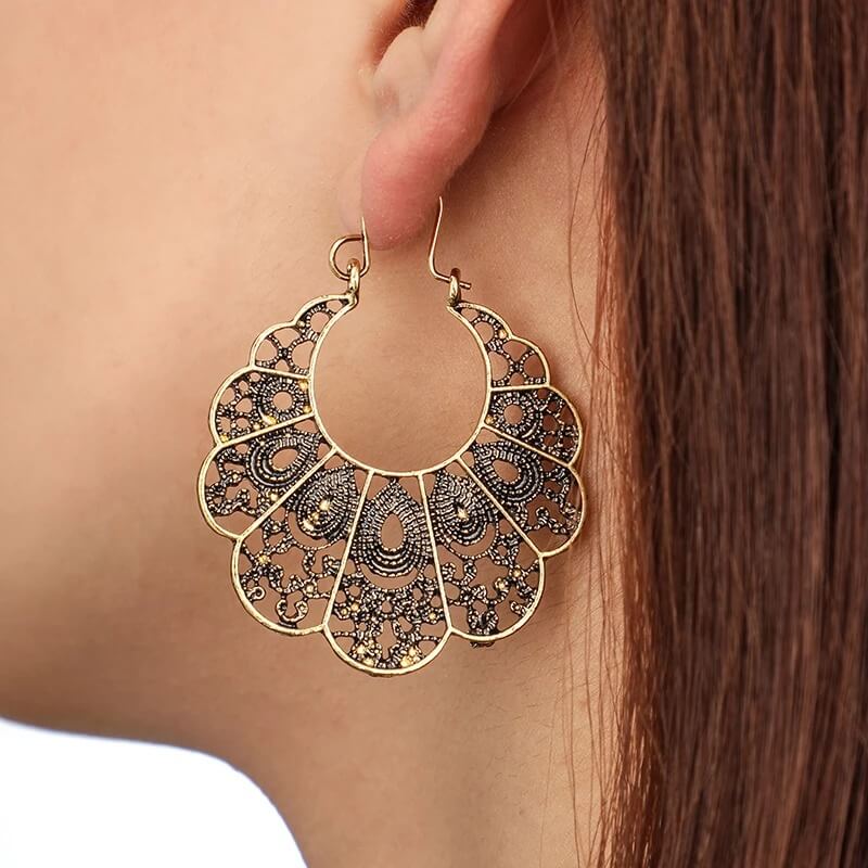 Bohemian Ethnic Beaded Earrings | Handmade Tribal Earrings for Women