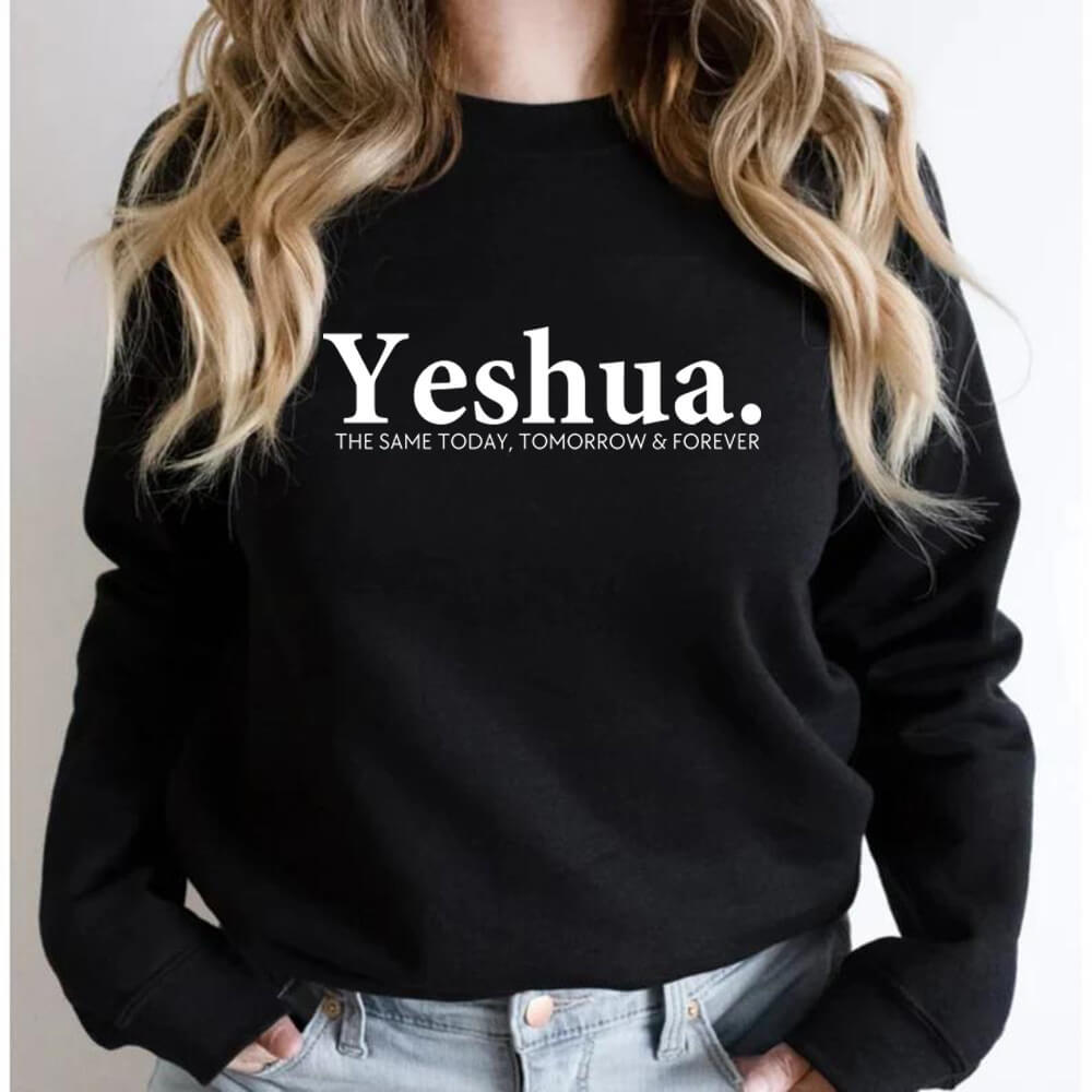 Christian Vintage Sweatshirt | Vintage Yeshua Graphic Sweatshirt