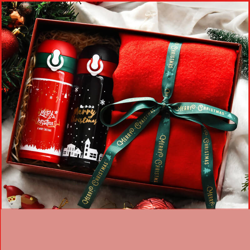 Christmas Gift Thermos Cup | Luxury Insulated Tumbler Gift Set For Her