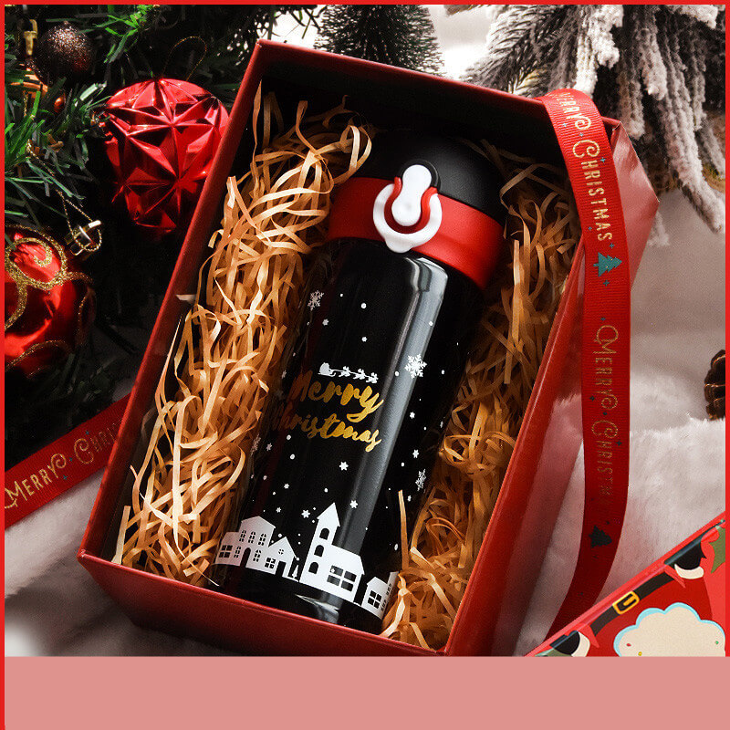 Christmas Gift Thermos Cup | Luxury Insulated Tumbler Gift Set For Her