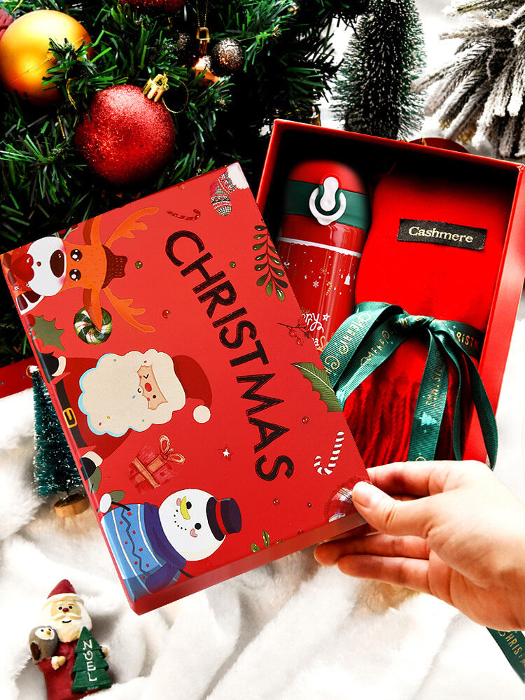 Christmas Gift Thermos Cup | Luxury Insulated Tumbler Gift Set For Her