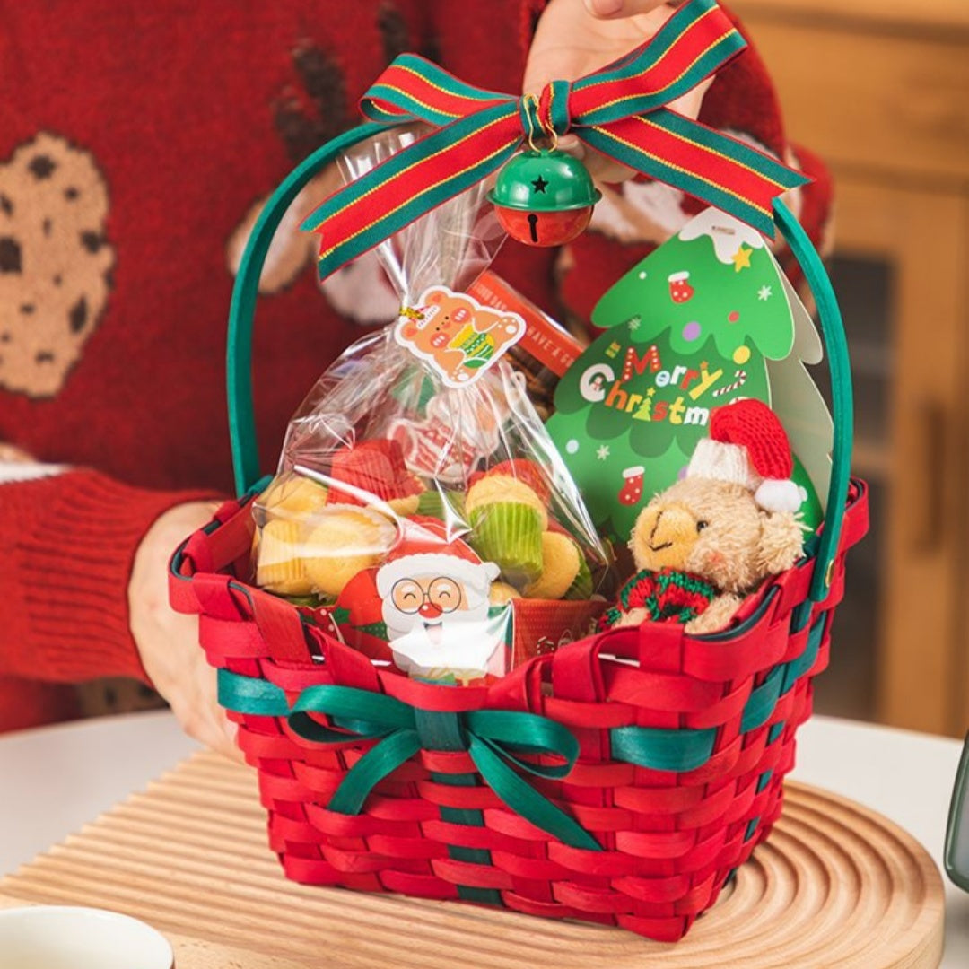 Christmas Candy Snack Gift Box Packaging | Festive Gift Basket