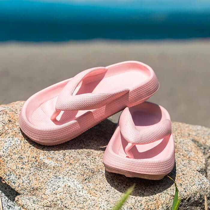 Comfortable Beach Flip Flops For Long Walks | Soft Cushioned Slippers