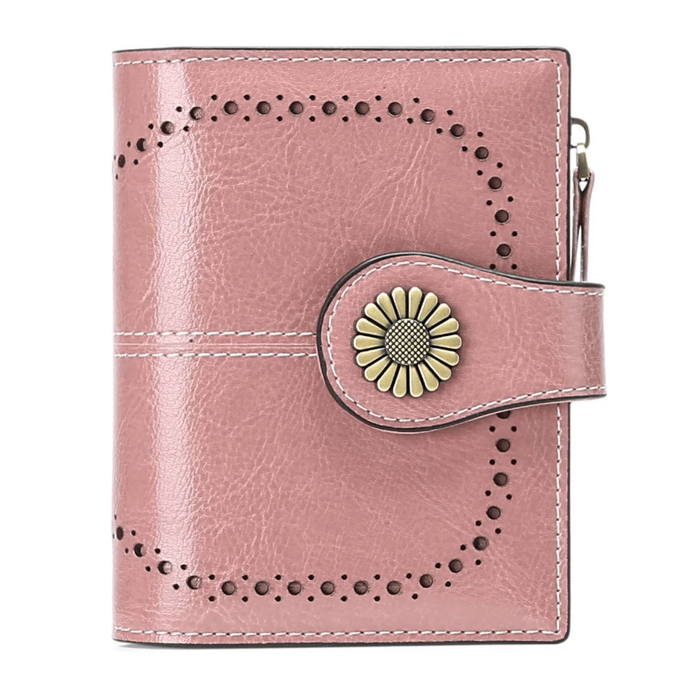 Compact Bifold Card Holder For Women Best Leather Wallet For Women