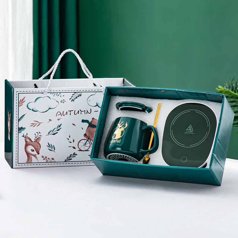Constant Temperature Ceramic Mug Gift Box Temperature Display Mug