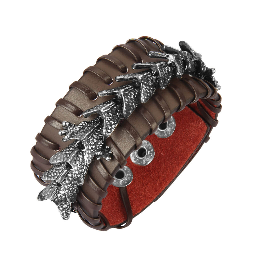 Creative Cow Leather Bracelet | Leather Bracelet For Men