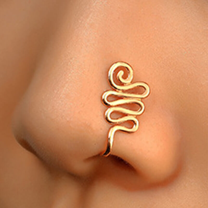 Creative Star Heart Crown Nose Ring | Small Star Nose Piercing Jewelry
