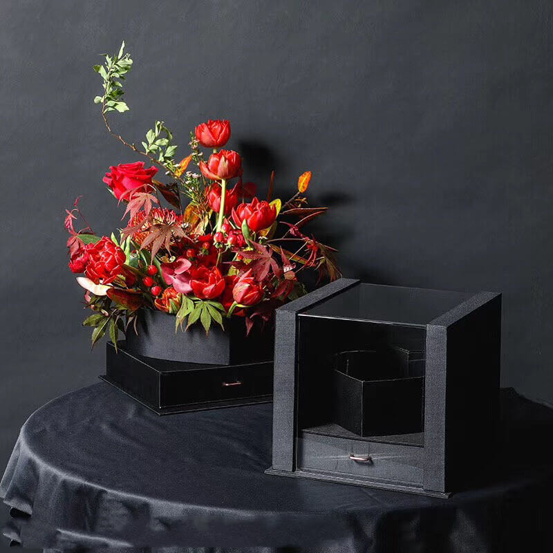 Crystal Magic Cube Flower Gift Box | Flower Packaging Gift Box