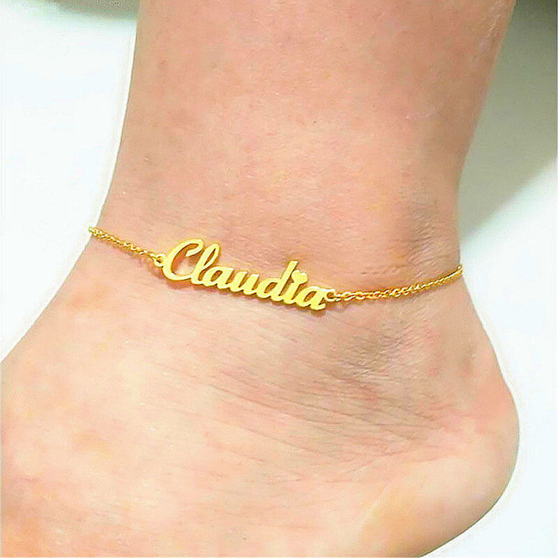 Custom Name Anklet For Women | Summer Anklet For Women