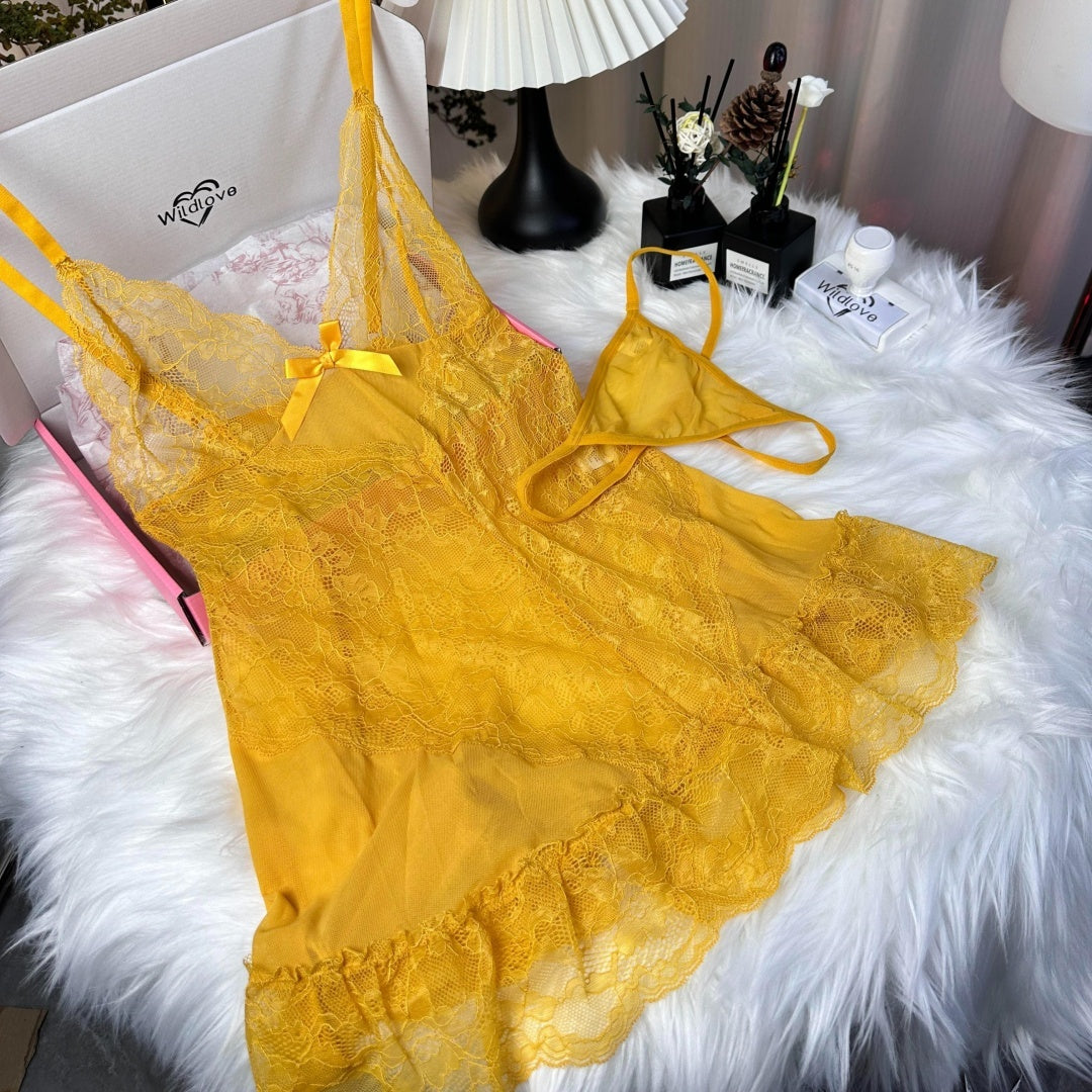 Cute Roomwear For women | Women's v Neck Satin Cami With Ruffle Trim