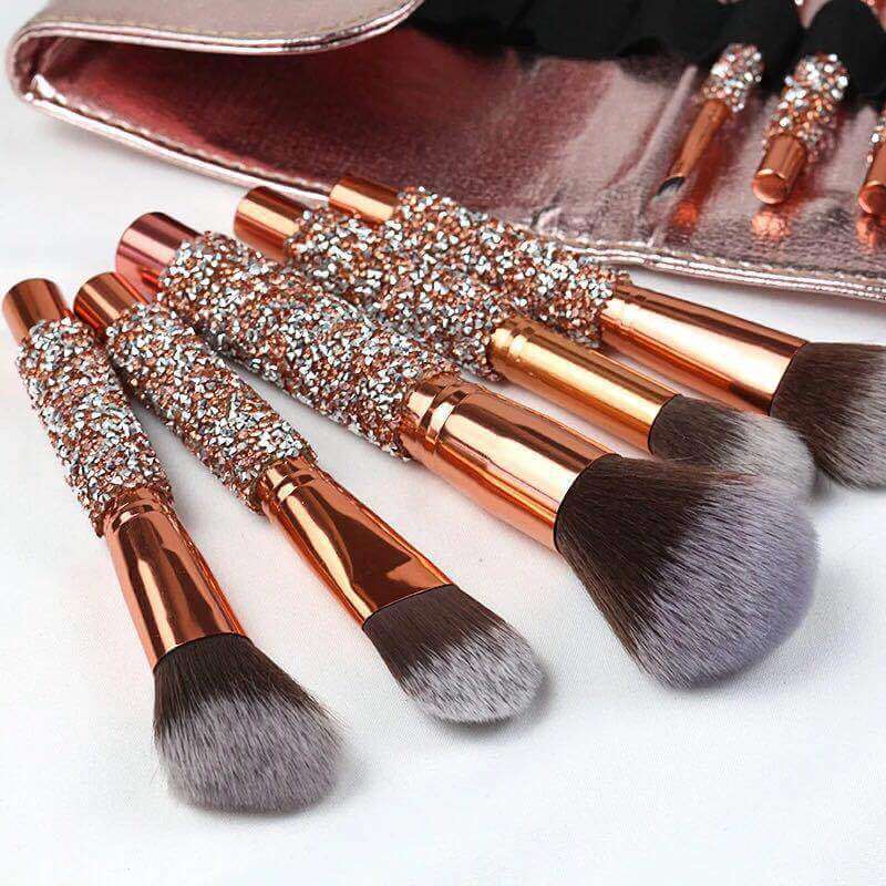 Diamond Makeup Brushes For Luxury Makeup | Diamond Makeup Brushes Set