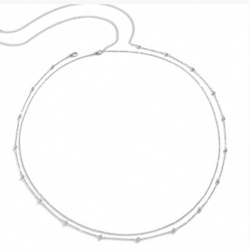 Double Layer Round Beads Waist Chain Women’s Waist Chain