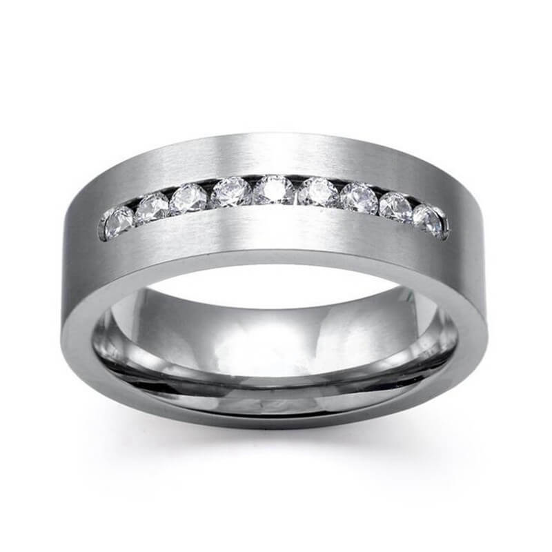 European And American Jewelry Women | Crystal Couple Rings Set