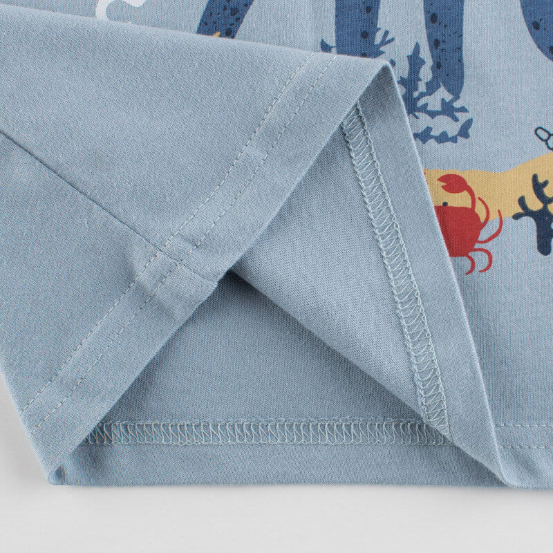 Fake Long Sleeve T-Shirt For Kids | Kids Cartoon Printed Fake Sleeve
