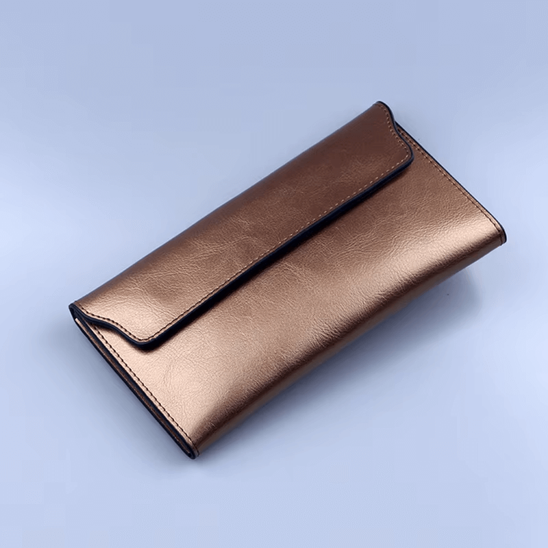 Genuine Cowhide Wallet For Women Cowhide Clutch Wallet Ladies