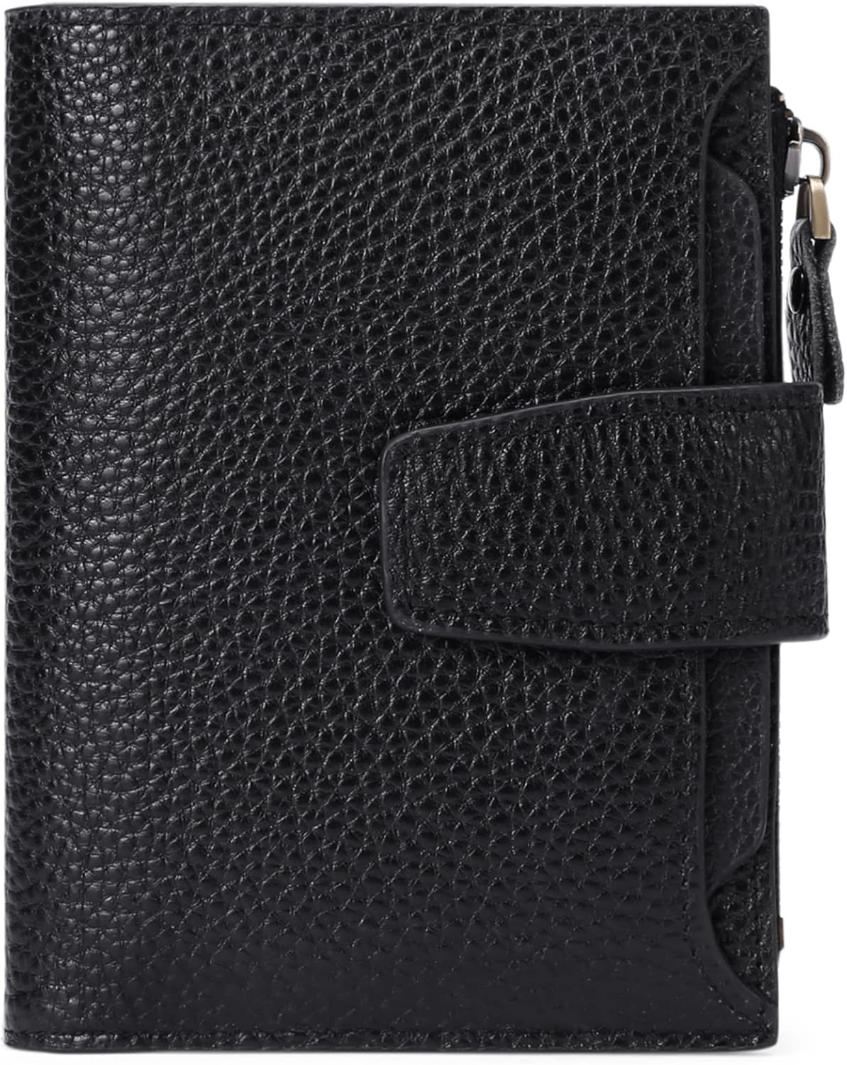 Genuine Leather RFID Wallet Women | Small Zip Around Leather Wallet