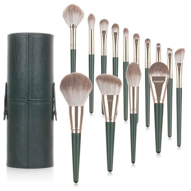 Green Cloud 14pcs Makeup Brush Set | Makeup Brush With Super Soft Fibers
