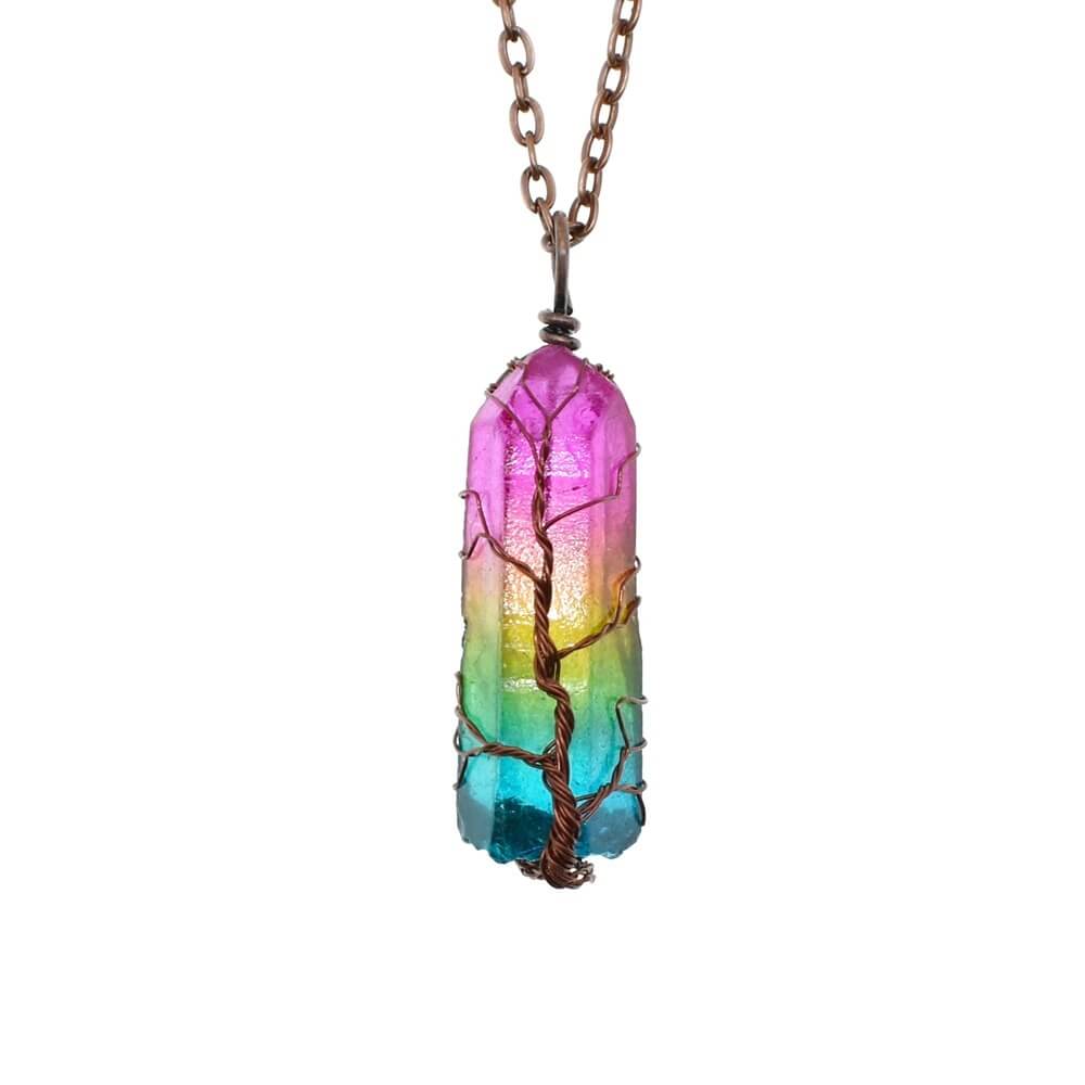 Hot Selling Tree of Life Crystal Necklace | Stone Crystal Necklace