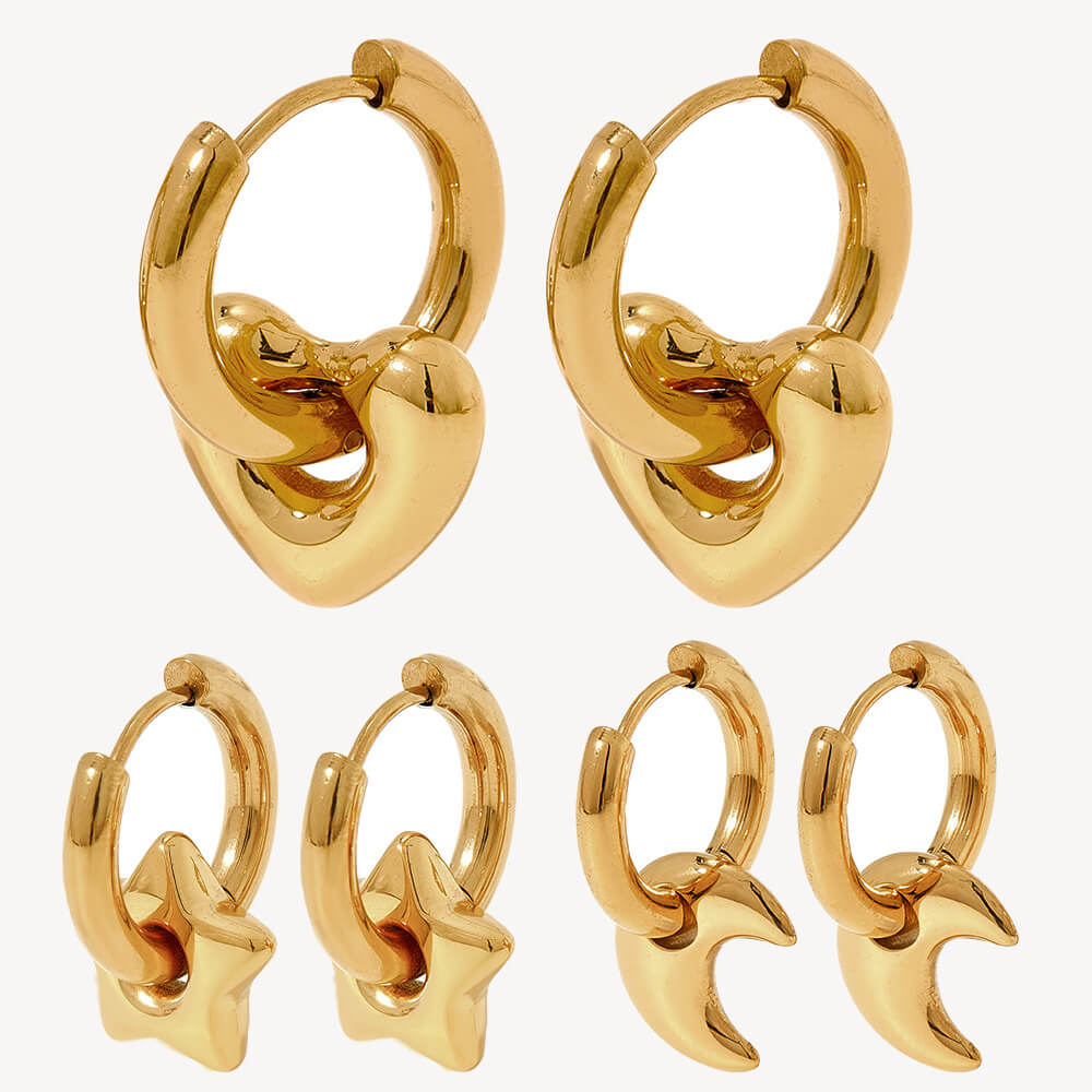 Hypoallergenic Stainless Steel Earrings | Glossy Earrings