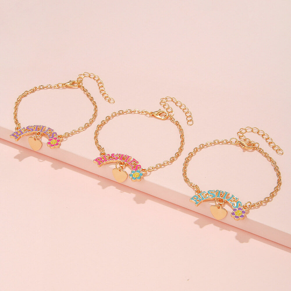 Kids Adjustable Bracelet Set Of 3 Pieces | Kids Jewelry Set Bracelets