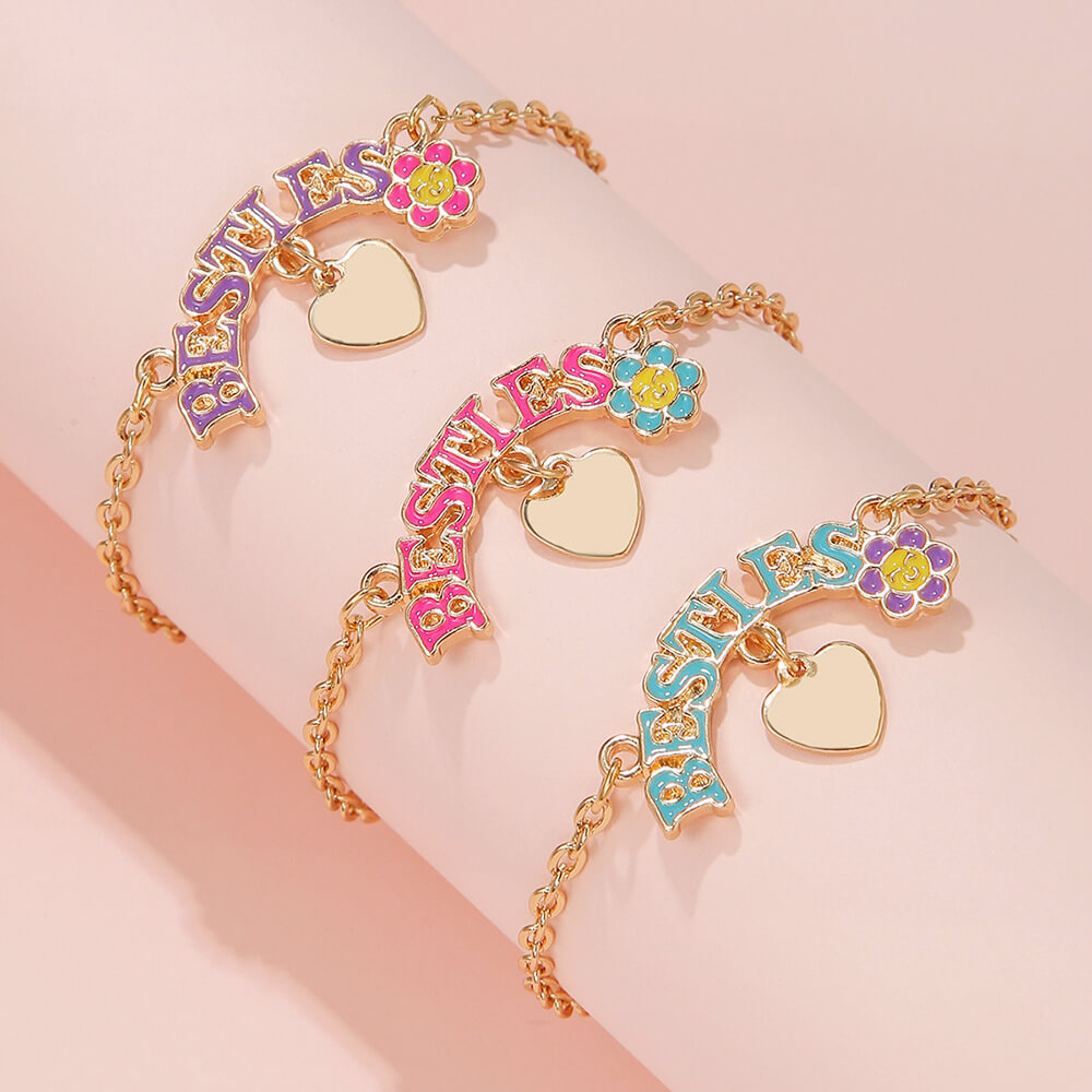 Kids Adjustable Bracelet Set Of 3 Pieces | Kids Jewelry Set Bracelets