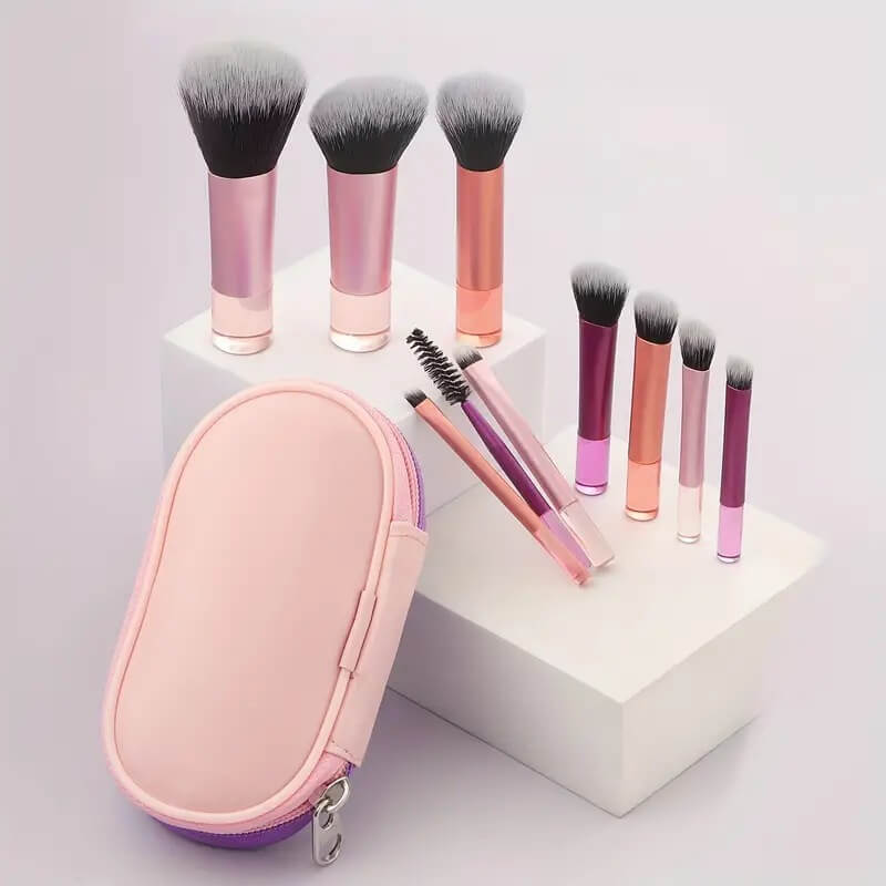 Long Tube Makeup Brushes Set | Foundation Powder Eyeshadow Brush Set