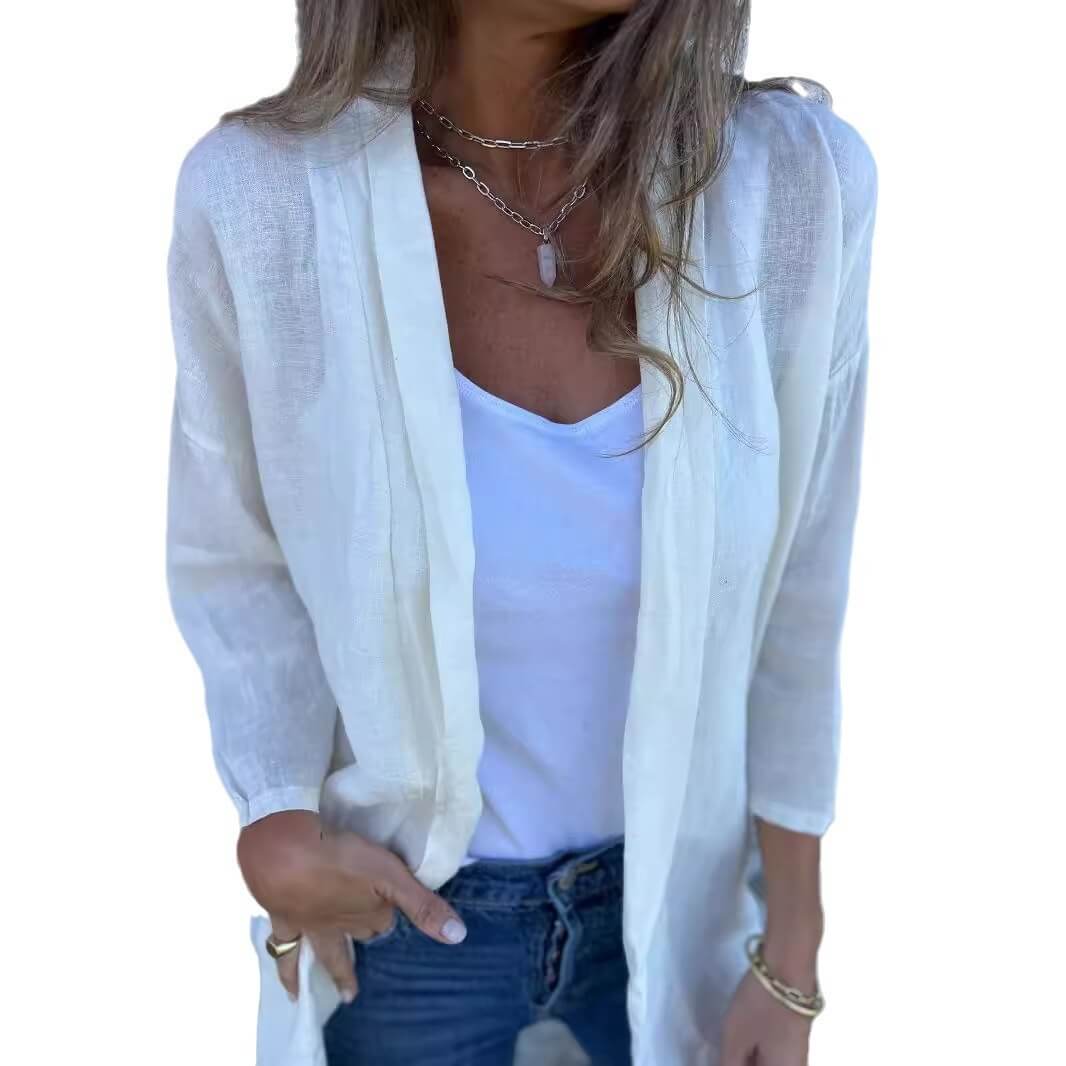 Loose Pockets Cardigan | Casual Lightweight Cardigan For Women