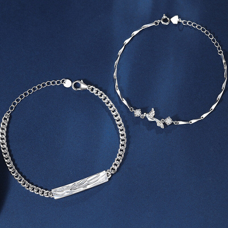 Love Birds Couple Bracelet | Diamond Couples bracelet
