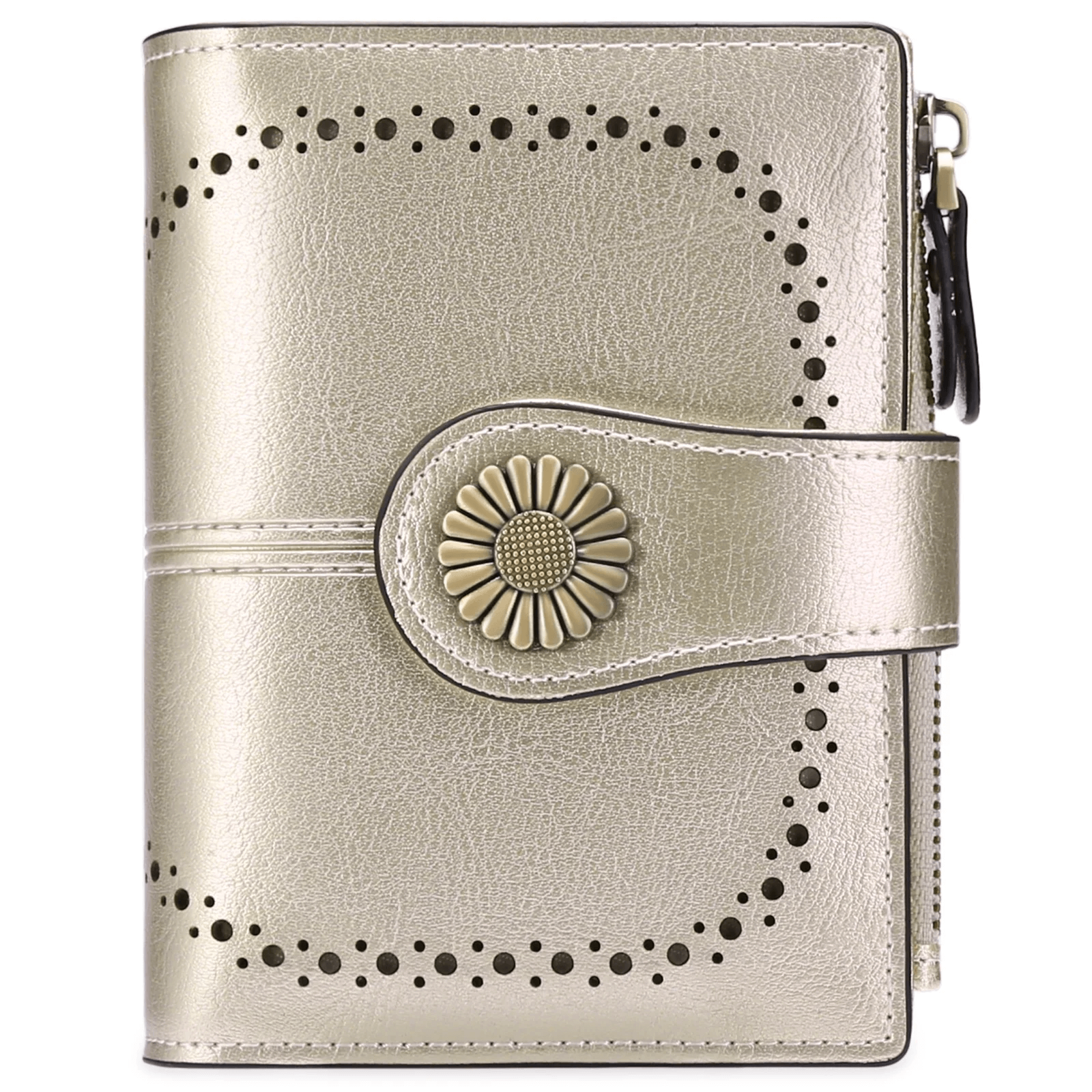Luxury Leather Bifold Wallet For Women Small Leather Purse Wallet