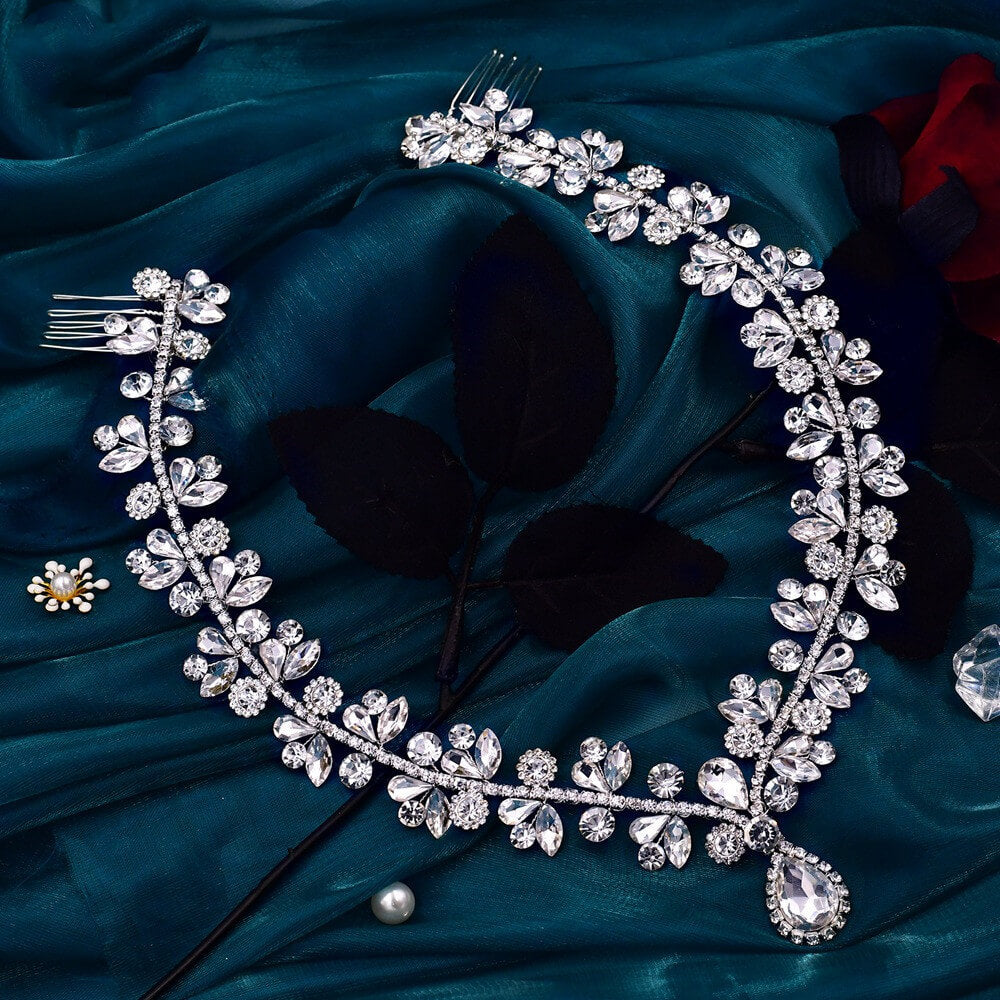Luxury Zircon Bridal Headband For Women | Bridal Head Chain