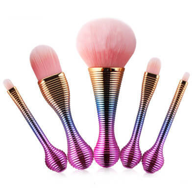 Makeup Brush Set 5 Pcs For Liquid Foundation And Powder | 5Pcs Makeup