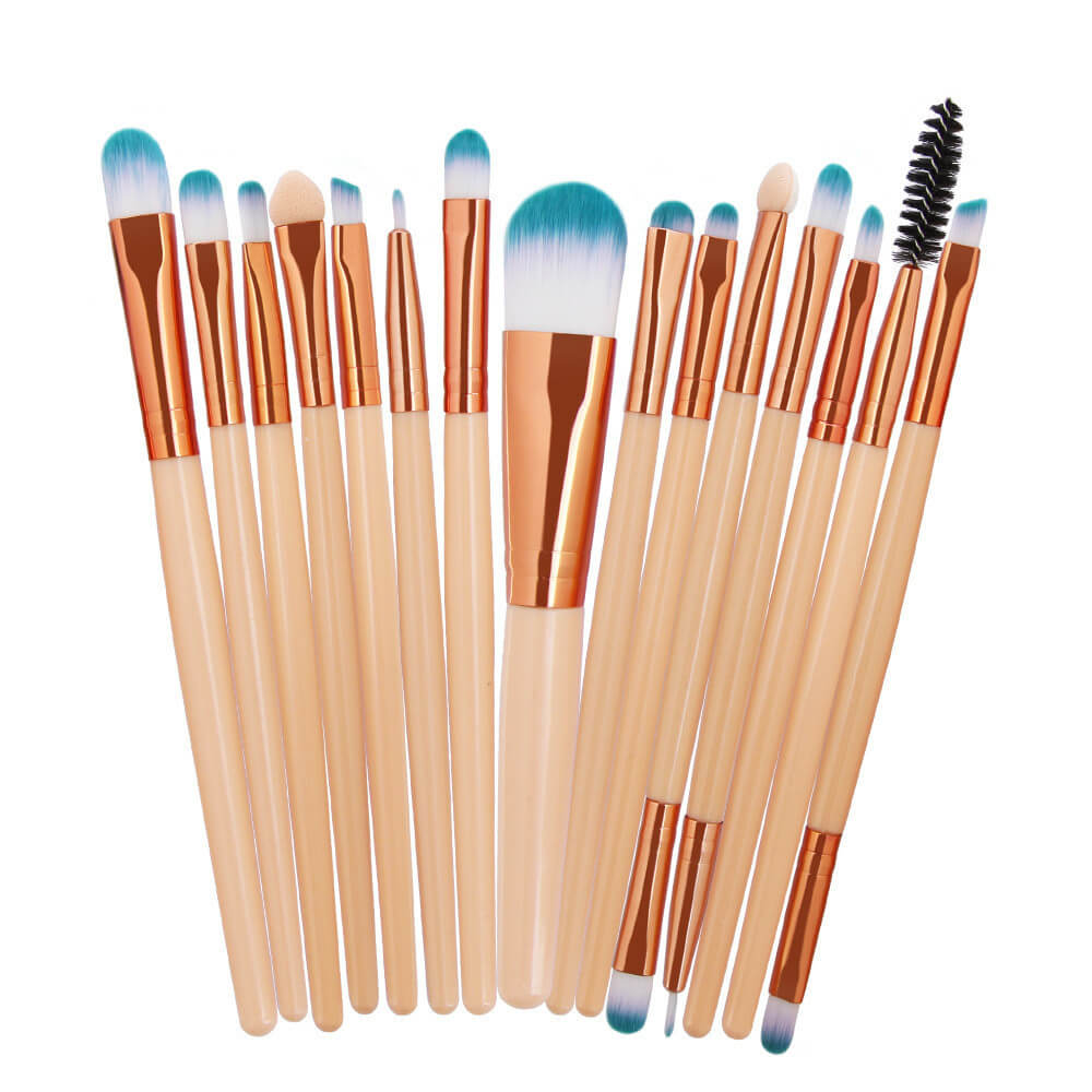 Makeup Brushes Smooth Blending Set Of 15 | Makeup Brush Set 15 Pcs