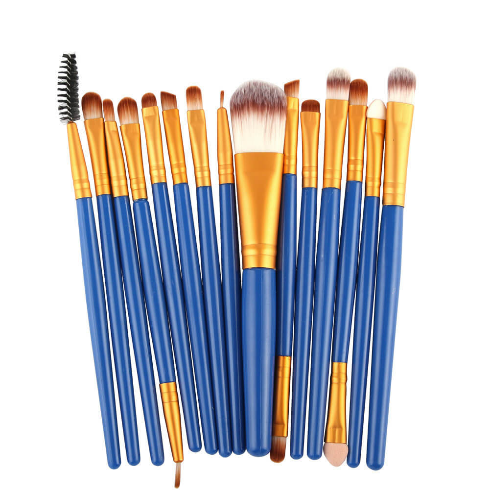 Makeup Brushes Smooth Blending Set Of 15 | Makeup Brush Set 15 Pcs