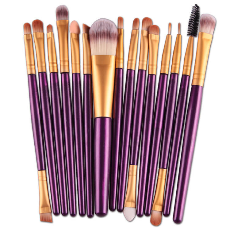 Makeup Brushes Smooth Blending Set Of 15 | Makeup Brush Set 15 Pcs