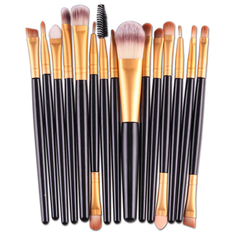 Makeup Brushes Smooth Blending Set Of 15 | Makeup Brush Set 15 Pcs