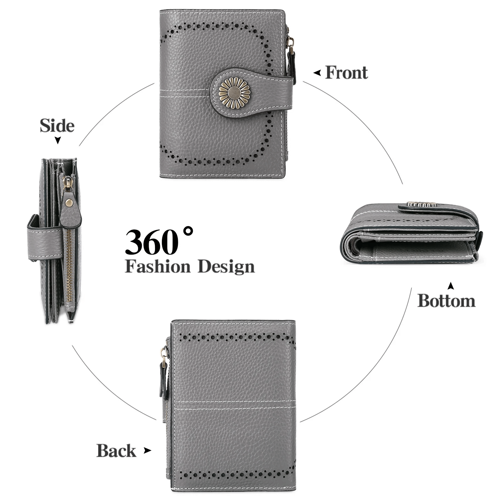 Minimalist Wallet For Women With ID Window Women’s Purse Wallet